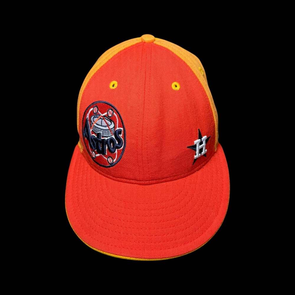 New Era Houston Astros SuperDome Cooperstown Collection 59FIFTY Fitted Hat Sz 7